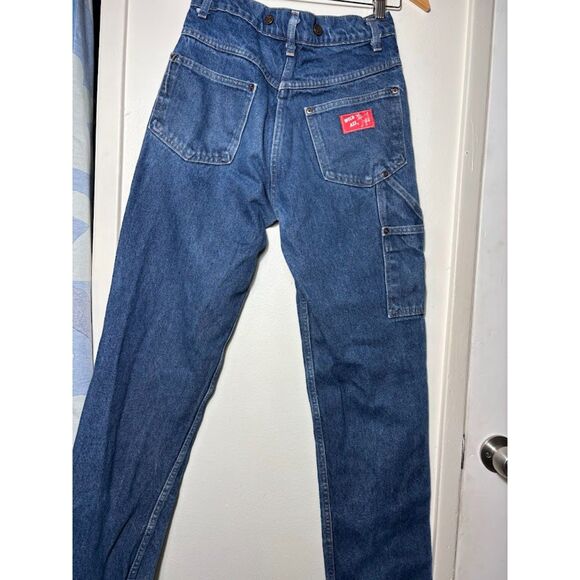 Wild A** VTG Carpenter Jeans Men's Size 30 x 32 Blue Grunge Utility y2k Workwear - Picture 7 of 8
